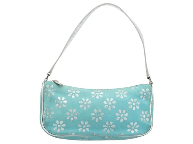 Pochette Accessorio CÉLINE Camoscio Verde Argento Auth AMZ035A - vista 13