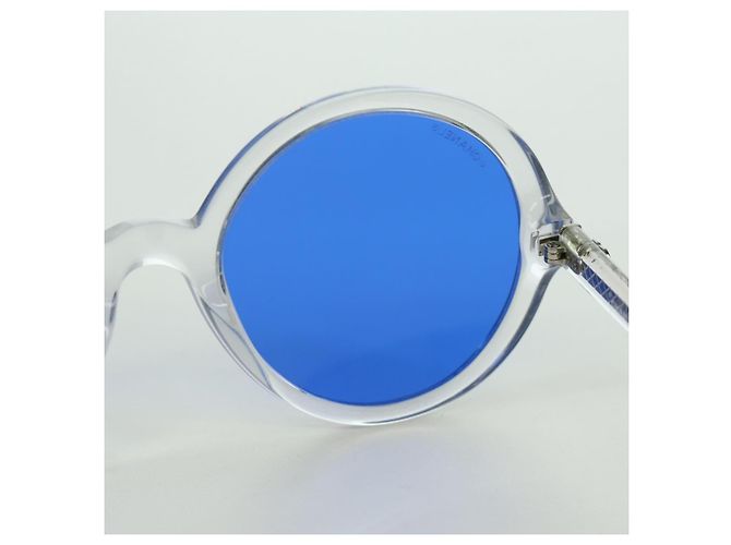 Occhiali da sole CHANEL in plastica trasparente 71287A CC Auth BSZ561M - vista 18