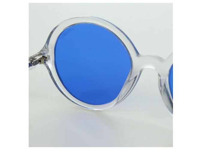 Occhiali da sole CHANEL in plastica trasparente 71287A CC Auth BSZ561M - vista 19