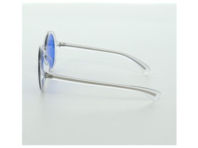 Occhiali da sole CHANEL in plastica trasparente 71287A CC Auth BSZ561M - vista 3