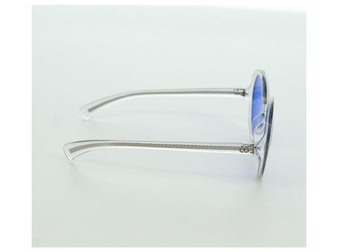 Occhiali da sole CHANEL in plastica trasparente 71287A CC Auth BSZ561M - vista 4