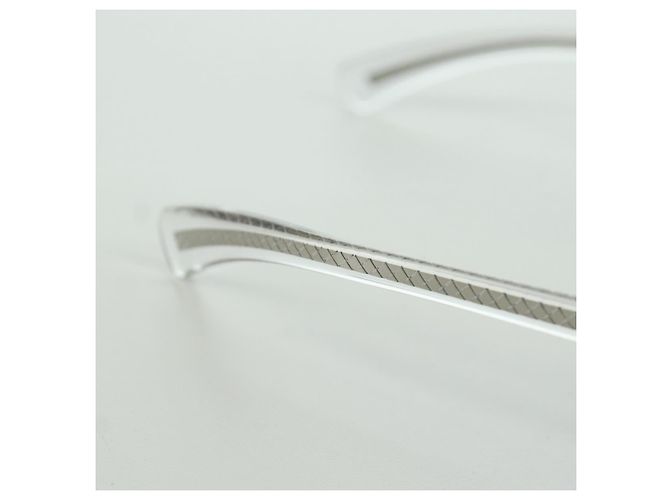 Occhiali da sole CHANEL in plastica trasparente 71287A CC Auth BSZ561M - vista 5