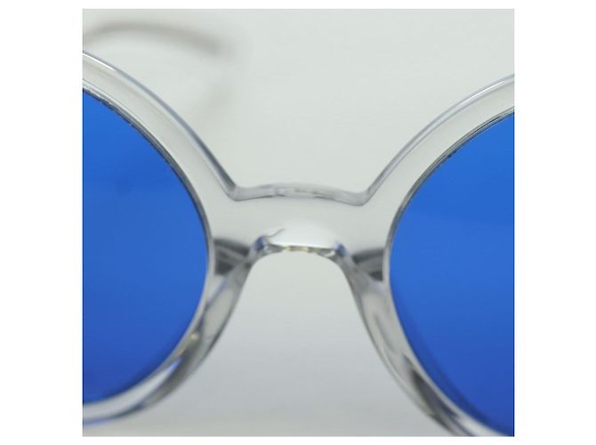 Occhiali da sole CHANEL in plastica trasparente 71287A CC Auth BSZ561M - vista 8