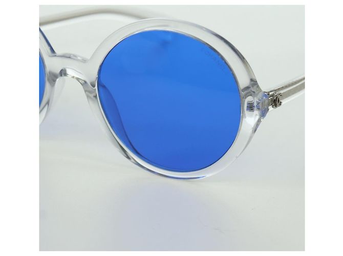 Occhiali da sole CHANEL in plastica trasparente 71287A CC Auth BSZ561M - vista 9