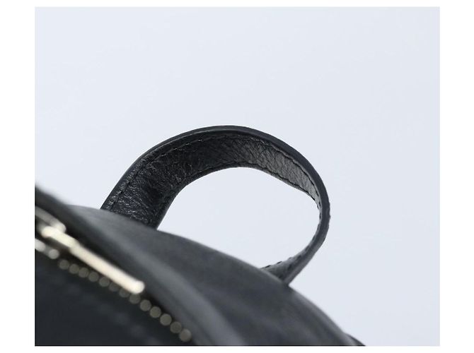 Zaino in pelle nera Balenciaga Argento 580026 Auth 174080A Nero - vista 14