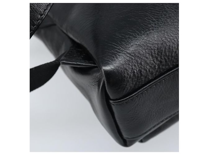 Zaino in pelle nera Balenciaga Argento 580026 Auth 174080A Nero - vista 18