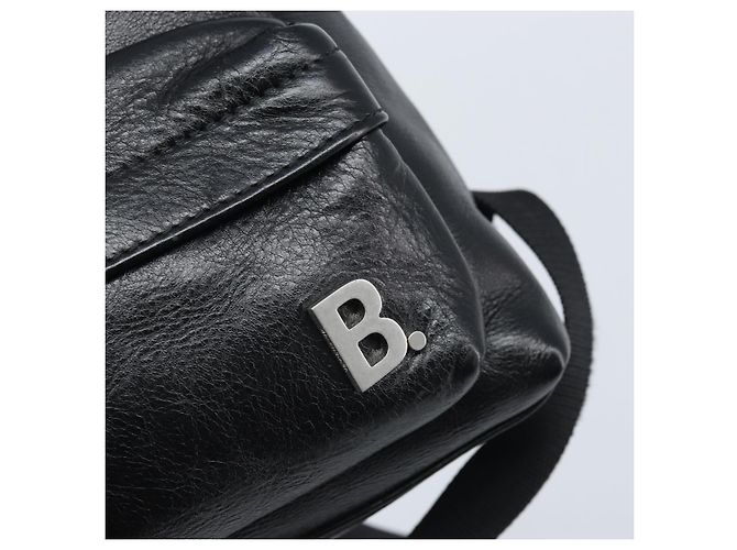 Zaino in pelle nera Balenciaga Argento 580026 Auth 174080A Nero - vista 19