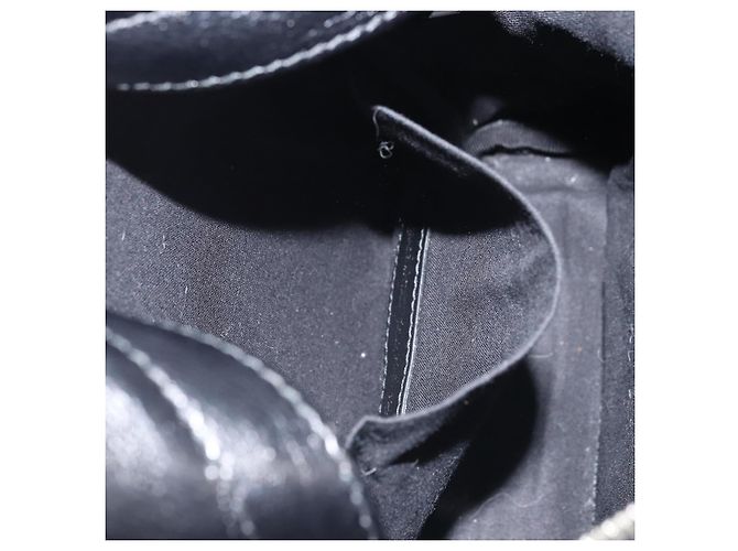 Zaino in pelle nera Balenciaga Argento 580026 Auth 174080A Nero - vista 23