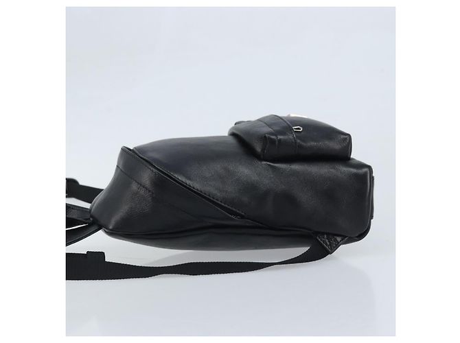 Zaino in pelle nera Balenciaga Argento 580026 Auth 174080A Nero - vista 4