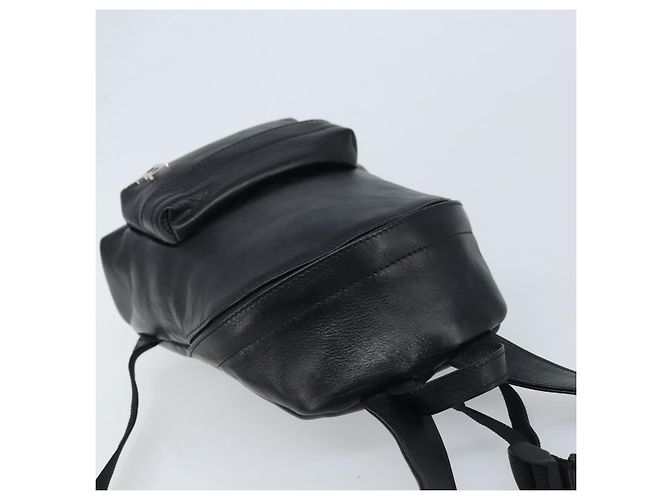 Zaino in pelle nera Balenciaga Argento 580026 Auth 174080A Nero - vista 6