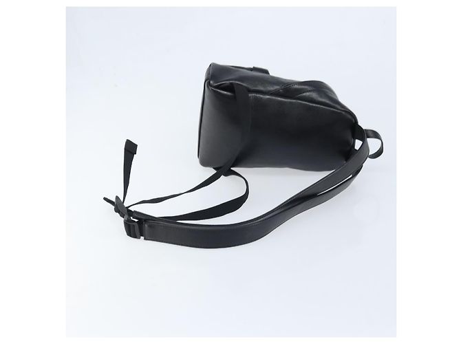 Zaino in pelle nera Balenciaga Argento 580026 Auth 174080A Nero - vista 8