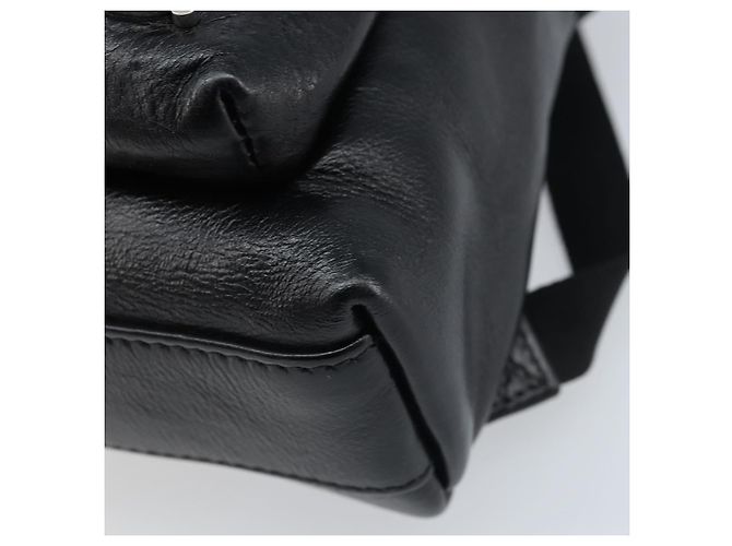 Zaino in pelle nera Balenciaga Argento 580026 Auth 174080A Nero - vista 9