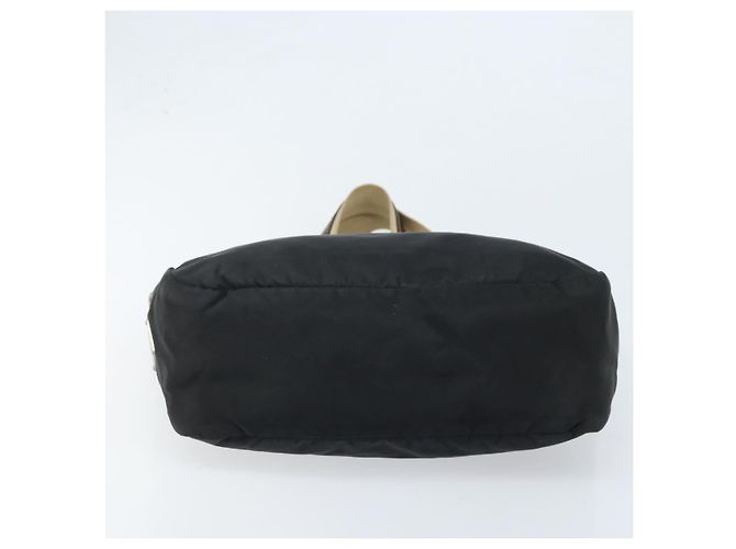 PRADA Borsa a mano in nylon nero argento Auth BSZ447 - vista 5