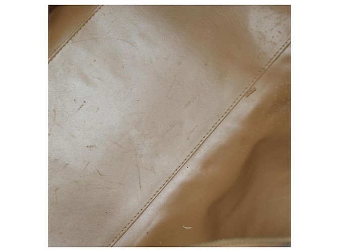 Céline Borsa Boston in tela Macadam CELINE in pelle PVC marrone oro Auth 173776 D'oro - vista 11