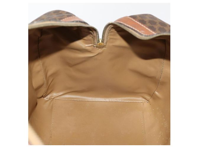 Céline Borsa Boston in tela Macadam CELINE in pelle PVC marrone oro Auth 173776 D'oro - vista 19