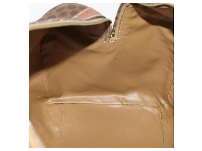 Céline Borsa Boston in tela Macadam CELINE in pelle PVC marrone oro Auth 173776 D'oro - vista 20