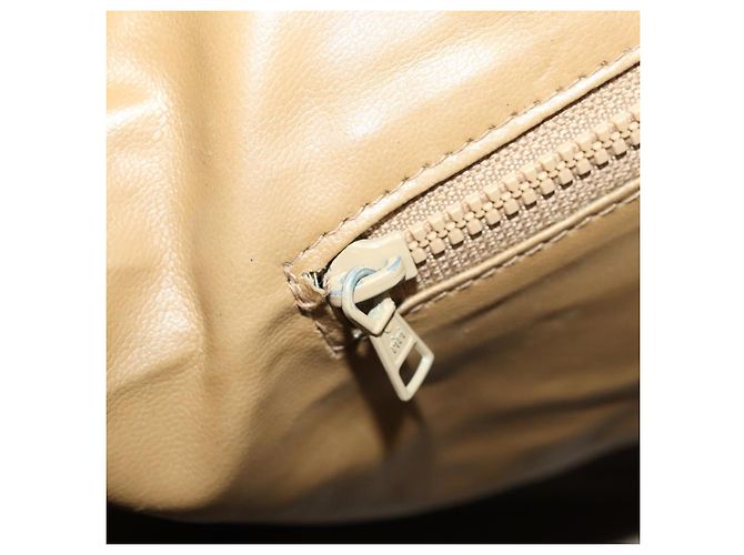 Céline Borsa Boston in tela Macadam CELINE in pelle PVC marrone oro Auth 173776 D'oro - vista 21