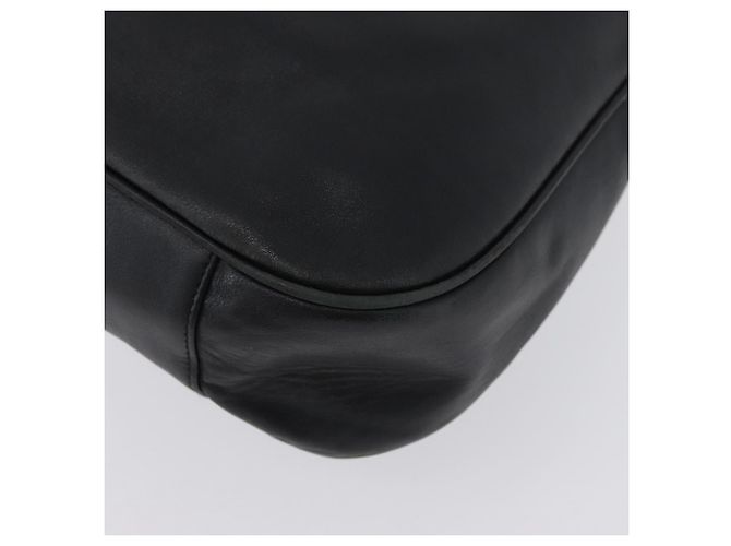 Borsa a mano in pelle Gucci Bamboo 2way Nera Oro 001 3754 1577 Auth ep13982 Nero D'oro - vista 16