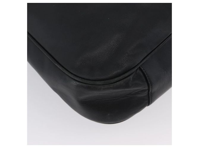 Borsa a mano in pelle Gucci Bamboo 2way Nera Oro 001 3754 1577 Auth ep13982 Nero D'oro - vista 17