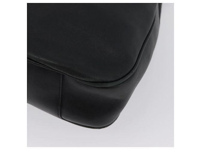 Borsa a mano in pelle Gucci Bamboo 2way Nera Oro 001 3754 1577 Auth ep13982 Nero D'oro - vista 18