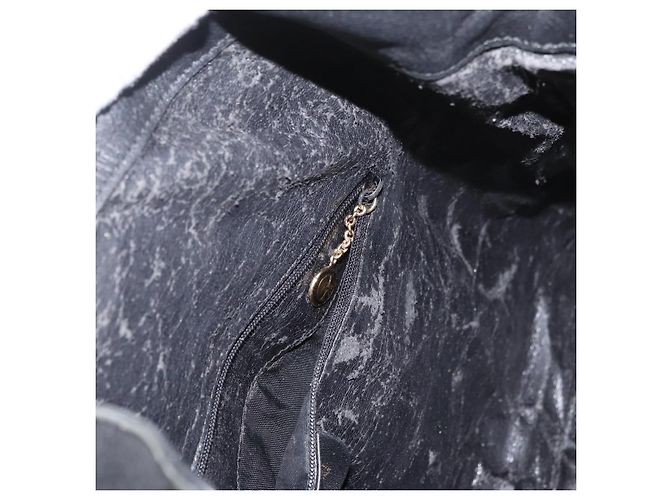 Borsa a mano in pelle Gucci Bamboo 2way Nera Oro 001 3754 1577 Auth ep13982 Nero D'oro - vista 22