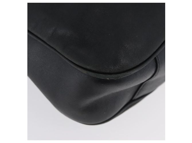 Borsa a mano in pelle Gucci Bamboo 2way Nera Oro 001 3754 1577 Auth ep13982 Nero D'oro - vista 9