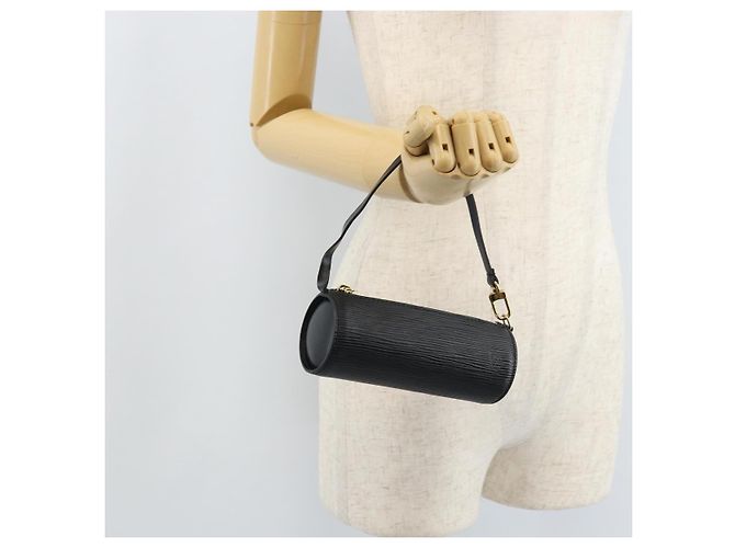 LOUIS VUITTON Pochette Soufflot Epi Nera LV Auth LNZ686 Nero - vista 20