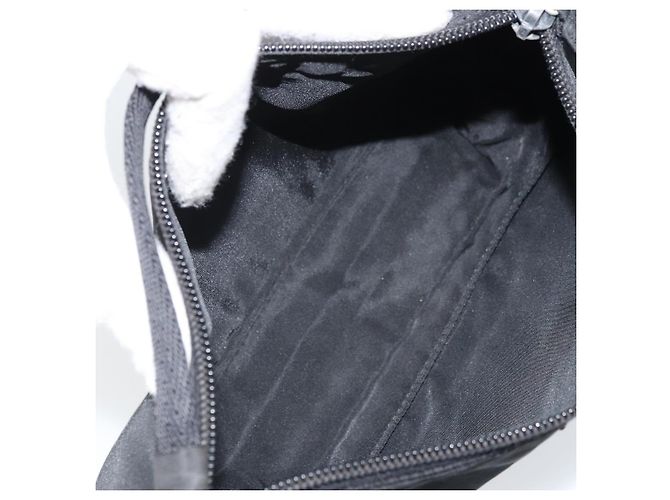 PRADA Accessory Pouch Nylon Black Silver Auth BA11668 Silvery - view 11