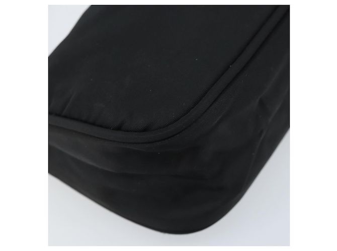 PRADA Accessory Pouch Nylon Black Silver Auth BA11668 Silvery - view 14