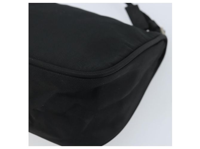 PRADA Accessory Pouch Nylon Black Silver Auth BA11668 Silvery - view 15
