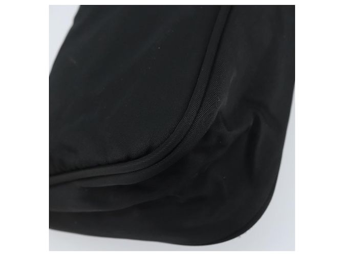 PRADA Accessory Pouch Nylon Black Silver Auth BA11668 Silvery - view 16