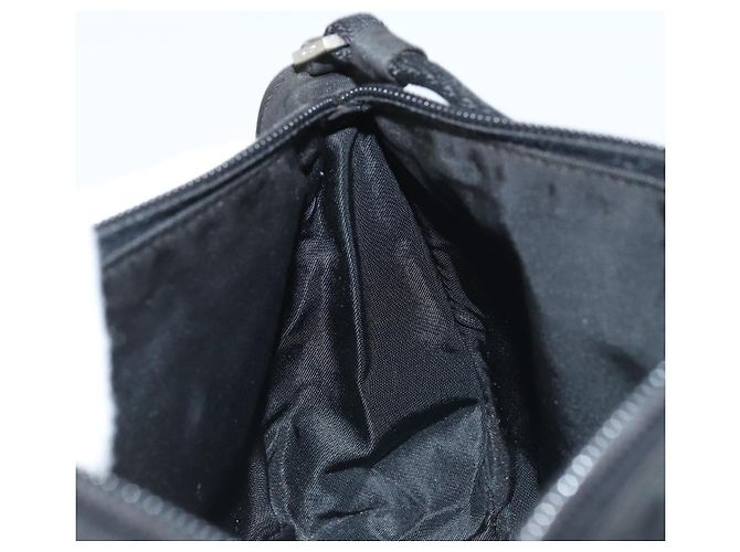 PRADA Accessory Pouch Nylon Black Silver Auth BA11668 Silvery - view 20