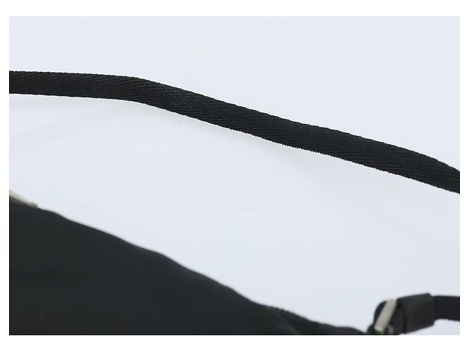PRADA Accessory Pouch Nylon Black Silver Auth BA11668 Silvery - view 8