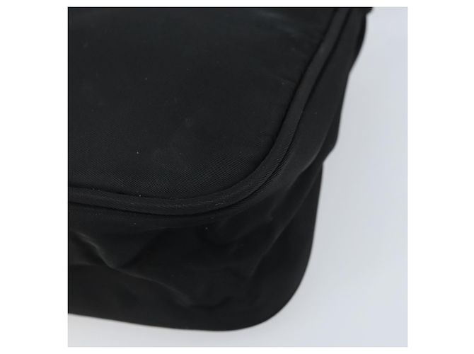 PRADA Accessory Pouch Nylon Black Silver Auth BA11668 Silvery - view 9
