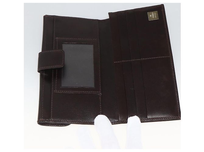 FENDI Zucca Canvas Langer Geldbeutel Schwarz Braun Auth am11162A - Ansicht 8