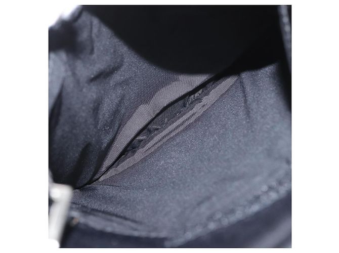 Borsa a spalla sportiva PRADA in tela nera e argento autentica 173881 Nero - vista 21