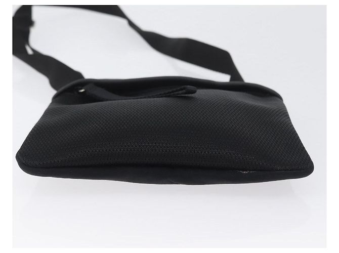 Borsa a spalla sportiva PRADA in tela nera e argento autentica 173881 Nero - vista 5