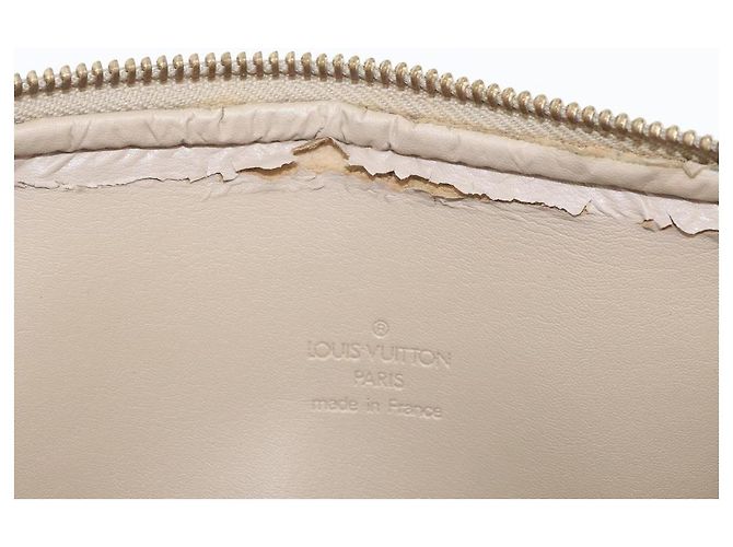 LOUIS VUITTON Borsa a Mano Monogram Vernis Bedford Beige M91006 LV Auth ep13944A - vista 10