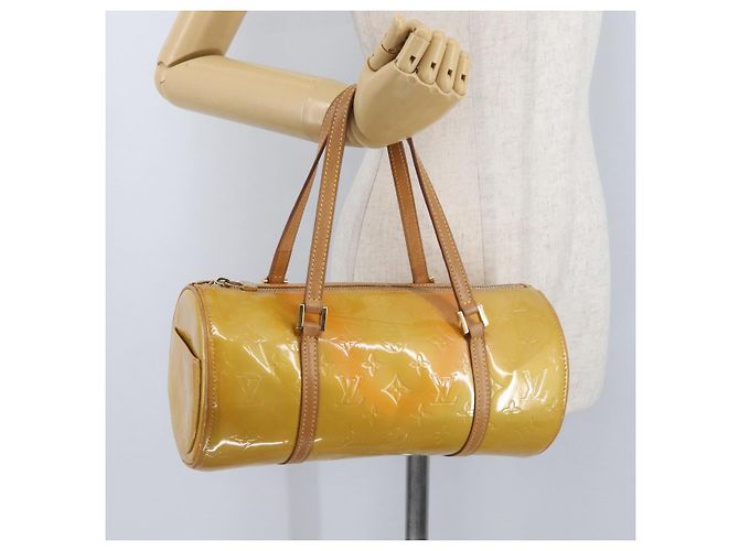 LOUIS VUITTON Borsa a Mano Monogram Vernis Bedford Beige M91006 LV Auth ep13944A - vista 21