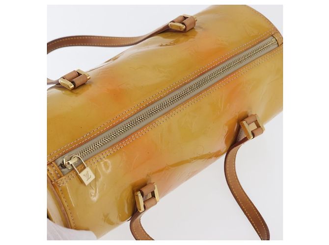 LOUIS VUITTON Borsa a Mano Monogram Vernis Bedford Beige M91006 LV Auth ep13944A - vista 6