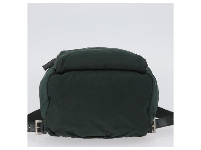 PRADA Backpack Nylon Green Silver Auth 173925 Silvery - view 5