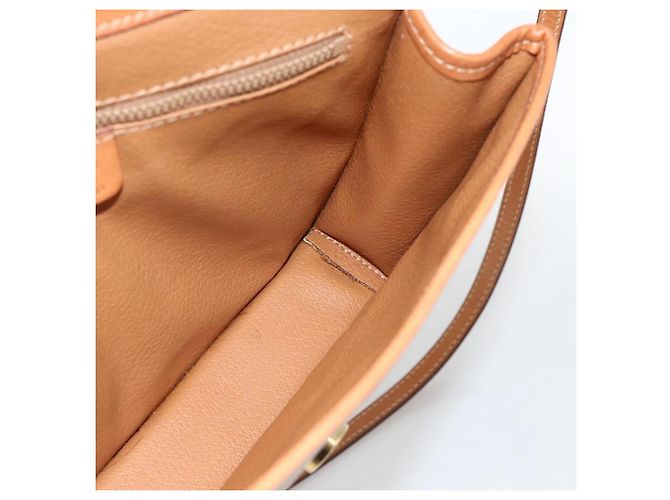 Céline Borsa a Spalla in Tela Macadam CELINE PVC Beige Oro Auth YKZ313A D'oro - vista 20