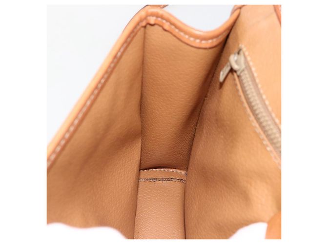 Céline Borsa a Spalla in Tela Macadam CELINE PVC Beige Oro Auth YKZ313A D'oro - vista 21