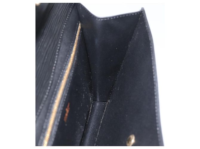 LOUIS VUITTON Clutch Epi Montaigne 27 Nero M52652 LV Auth ep13974 - vista 18