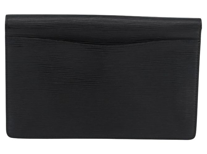 LOUIS VUITTON Clutch Epi Montaigne 27 Nero M52652 LV Auth ep13974 - vista 2