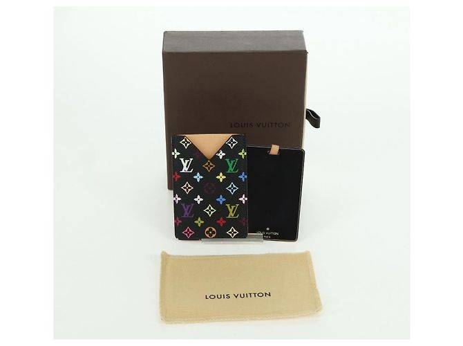 LOUIS VUITTON Handspiegel Monogramm Multicolor Schwarz M92650 Authentisch LV LNZ876A - Ansicht 12