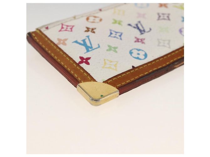LOUIS VUITTON Monogramm Multicolor Pochette Cles Tasche Weiß M92655 Auth bs34172 - Ansicht 16