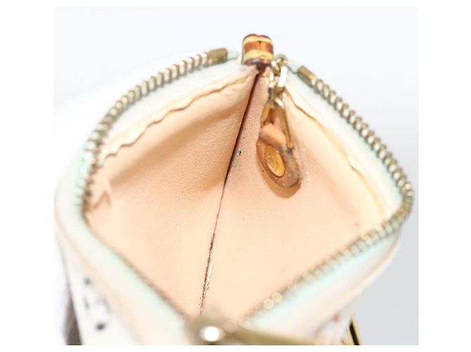 LOUIS VUITTON Monogramm Multicolor Pochette Cles Tasche Weiß M92655 Auth bs34172 - Ansicht 18