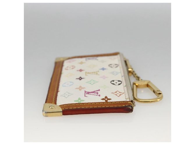 LOUIS VUITTON Monogramm Multicolor Pochette Cles Tasche Weiß M92655 Auth bs34172 - Ansicht 3