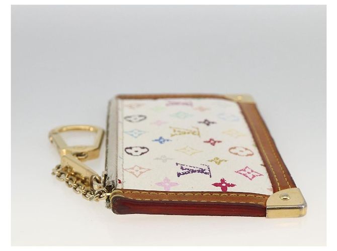 LOUIS VUITTON Monogramm Multicolor Pochette Cles Tasche Weiß M92655 Auth bs34172 - Ansicht 4